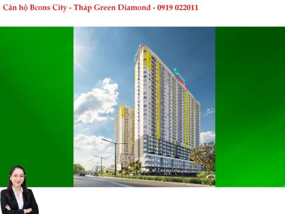 GIÁ BÁN CĂN HỘ BCONS CITY THÁP GREEN DIAMOND, CĂN A27.12A – 2PN