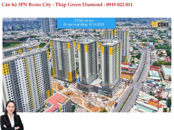 3PN TẠI BCONS CITY – ĐÔNG HÒA – DĨ AN MÀ GIÁ CHỈ 2,9X TỶ