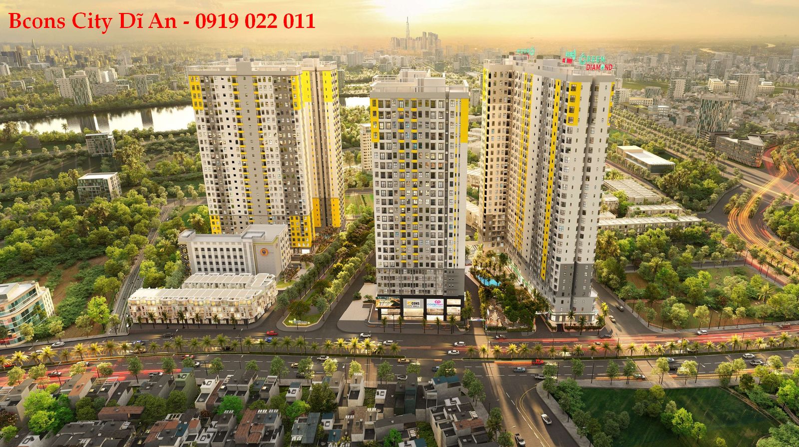 GIÁ CĂN HỘ A14.11 BCONS CITY - THÁP GREEN DIAMOND - GIÁ GỐC CHỦ ĐẦU TƯ BCONS