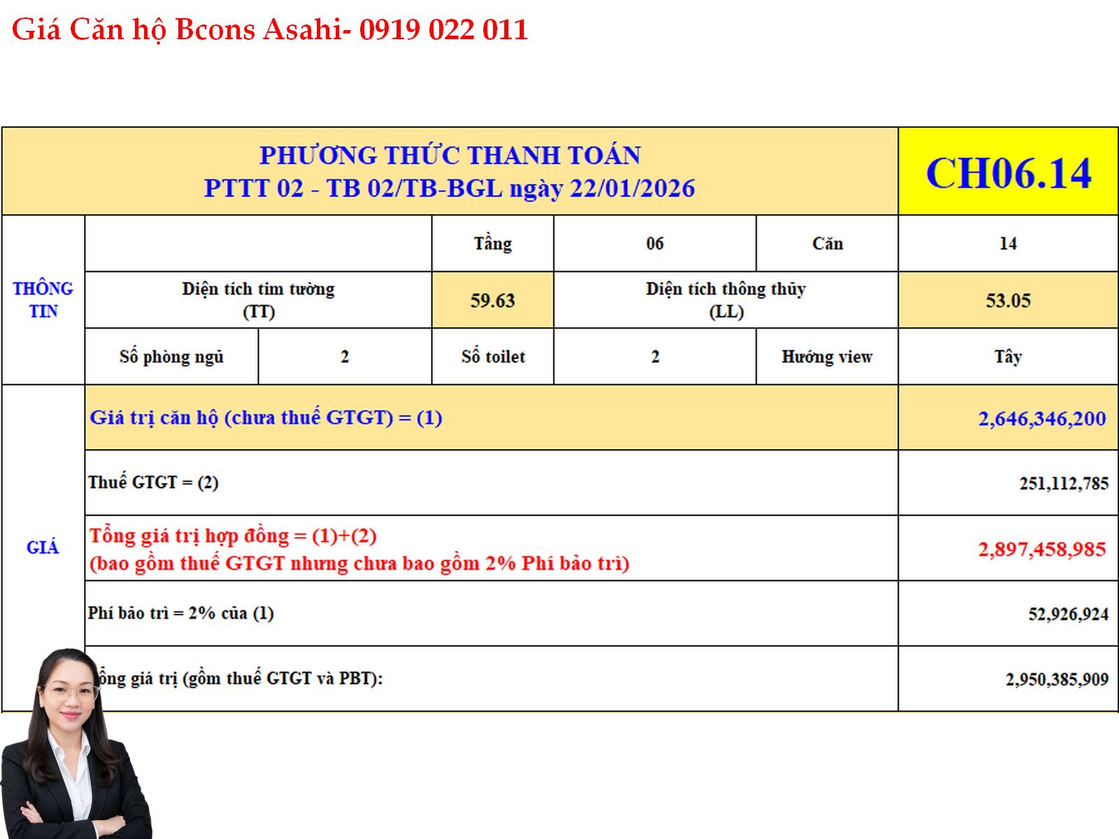 Bán căn hộ Bcons Asahi tầng 6, 2pn giá tốt – Căn hộ Bcons Asahi đường Quốc Lộ 1K
