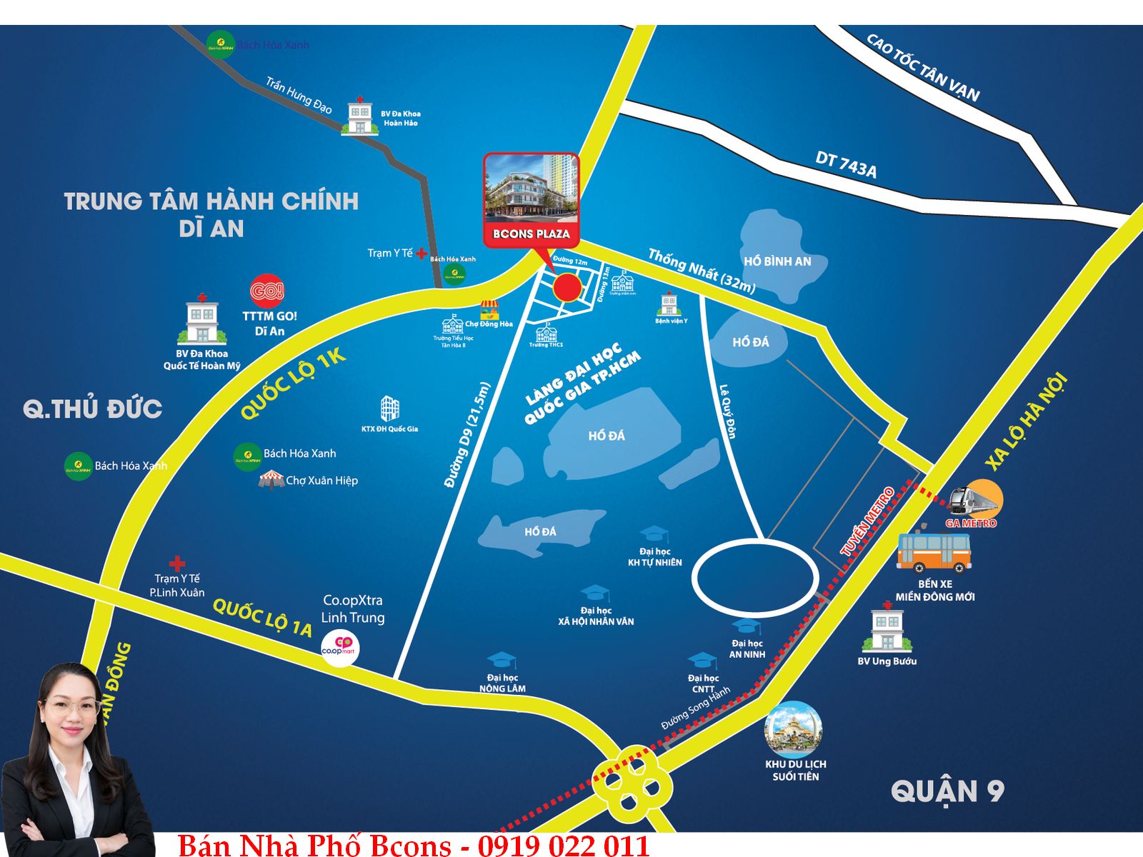 Bán nhà phố Bcons Uni Valley Dĩ An – Căn D1-6, 87,8m² Giá