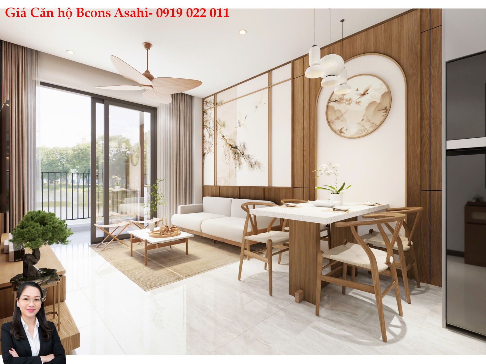 Bán căn hộ Bcons Asahi Dĩ An, căn 3PN 66,65m2 giá chỉ 3,2x tỷ - Bcons Asahi