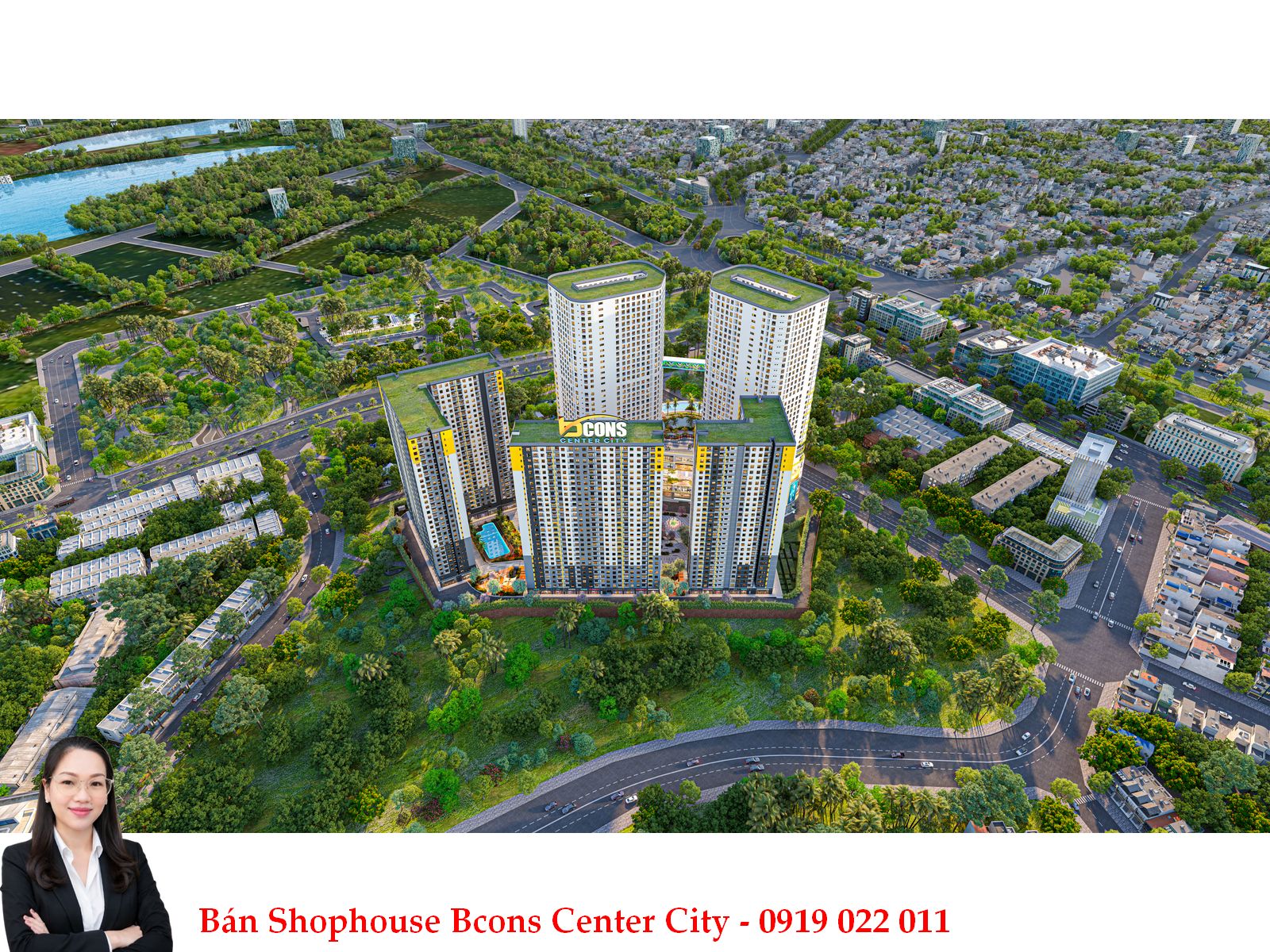 202509_BBD_ST09_OV_AERIAL_02 Căn Hộ 2PN Bcons Center City Giá 3,264 Tỷ