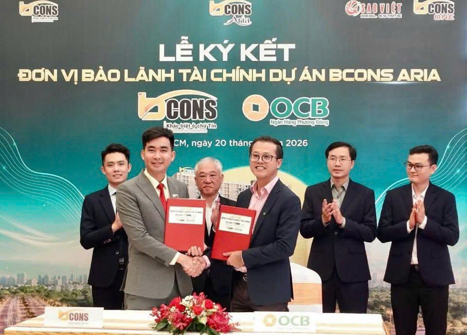 Bcons Aria do ngân hàng nào bảo lãnh?