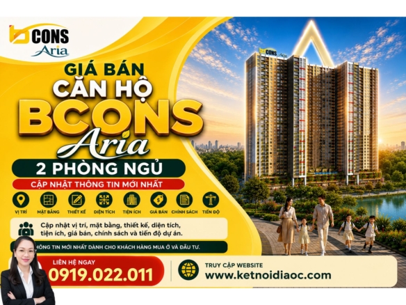 Giá căn hộ Bcons Aspira 2PN bao nhiêu? Cập nhật giá mới nhất