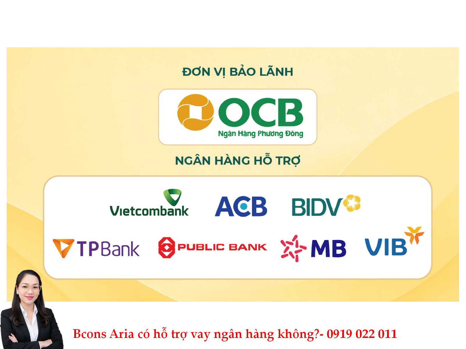 Bcons Aria được ngân hàng nào hỗ trợ vay vốn?