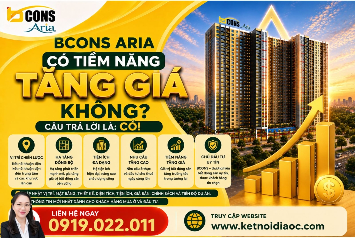 Báo giá căn hộ Bcons Aria B5-15 – căn hộ cạnh làng đại học quốc gia