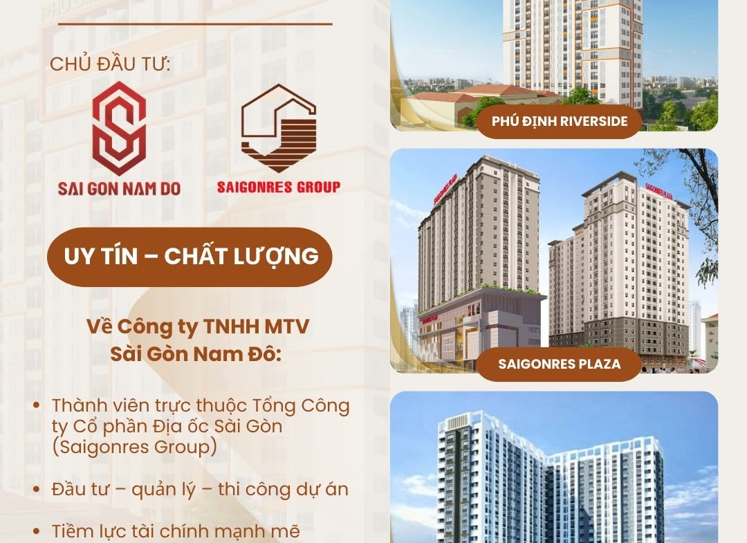Phú Định Riverside – Căn hộ ven sông và tiềm năng phát triển khu Tây Nam TP.HCM