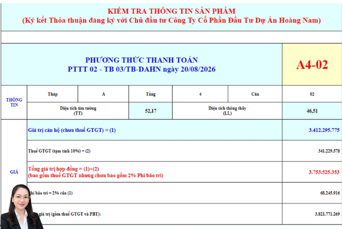 Báo giá căn hộ sân vườn Bcons Aria A4-02 – Sở hữu không gian xanh riêng 71,2 m²